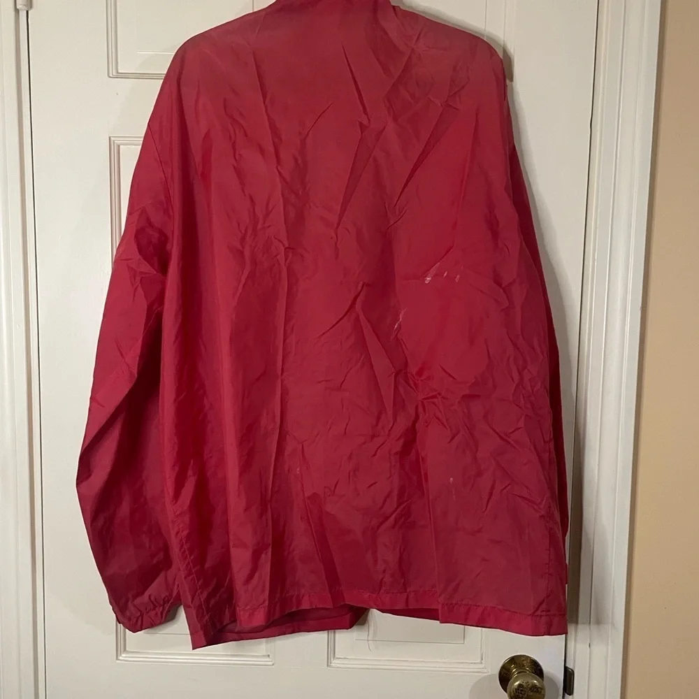 Vintage L.L. Bean Light Windbreaker Jacket Aspen Anorak Size XL Red Pack able